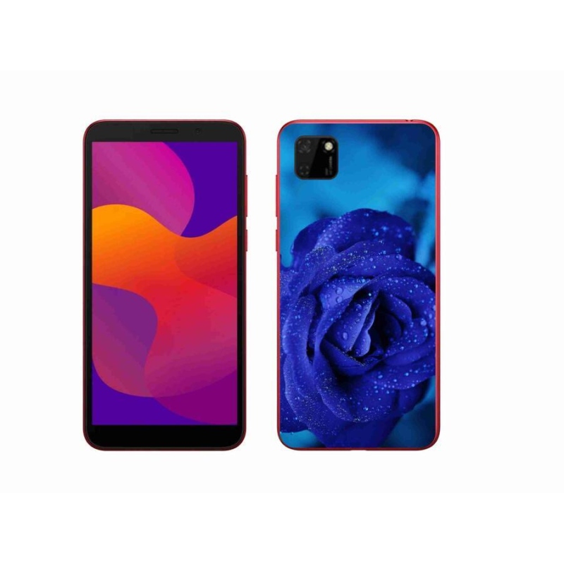 Gelový obal mmCase na mobil Honor 9S - modrá růže