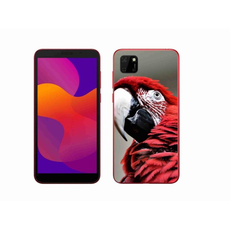 Gelový obal mmCase na mobil Honor 9S - papoušek ara červený