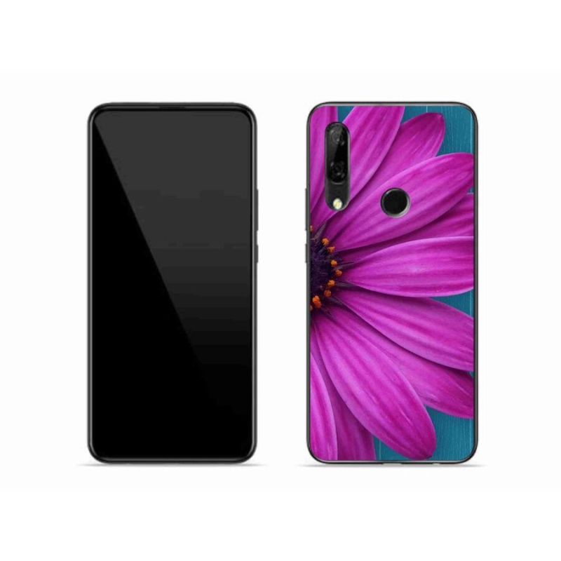 Gelový obal mmCase na mobil Honor 9X - fialová kopretina