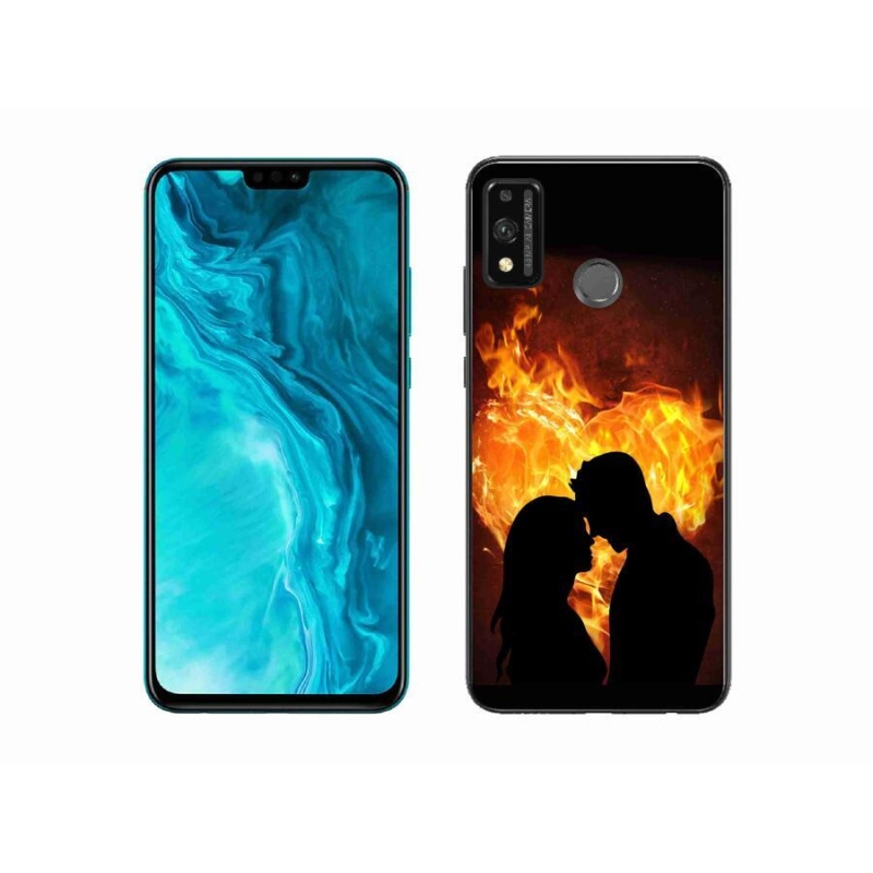 Gelový obal mmCase na mobil Honor 9X Lite - ohnivá láska