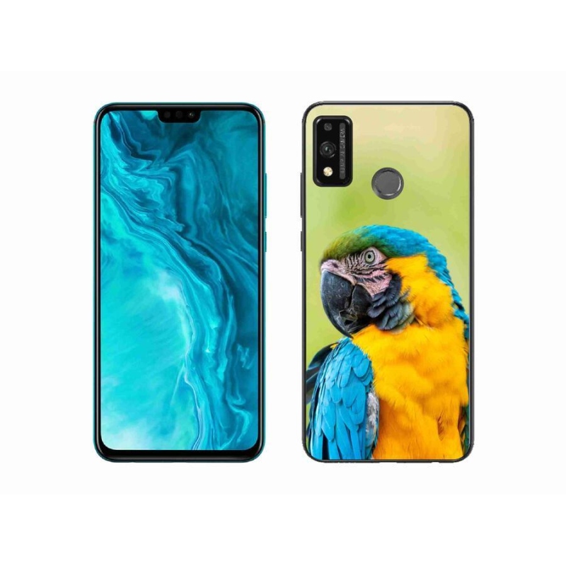 Gelový obal mmCase na mobil Honor 9X Lite - papoušek ara 2
