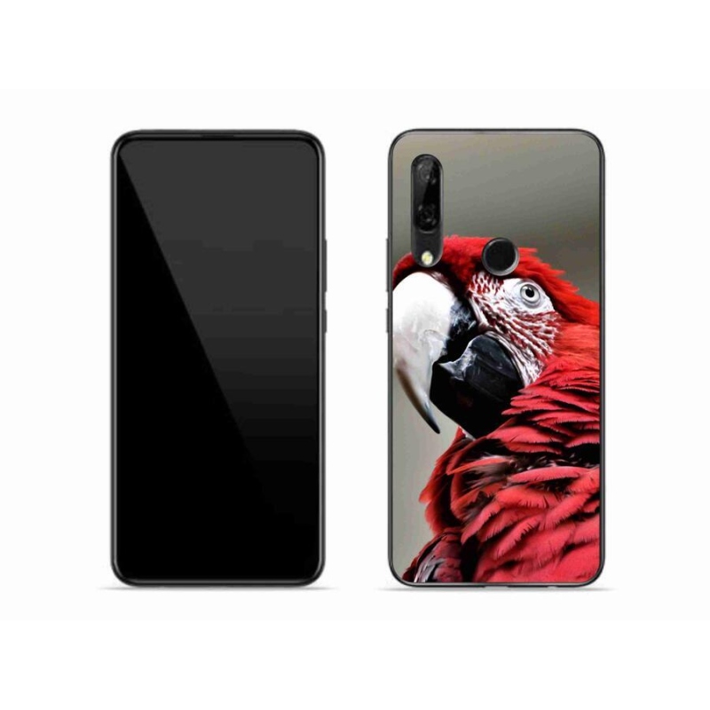 Gelový obal mmCase na mobil Honor 9X - papoušek ara červený