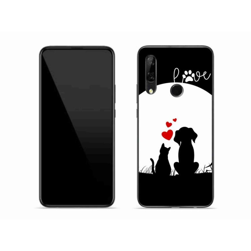 Gelový obal mmCase na mobil Honor 9X - zvířecí láska