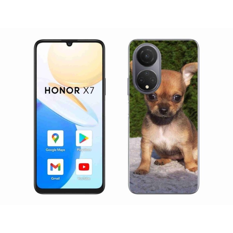 Gelový obal mmCase na mobil Honor X7 - čivava 3