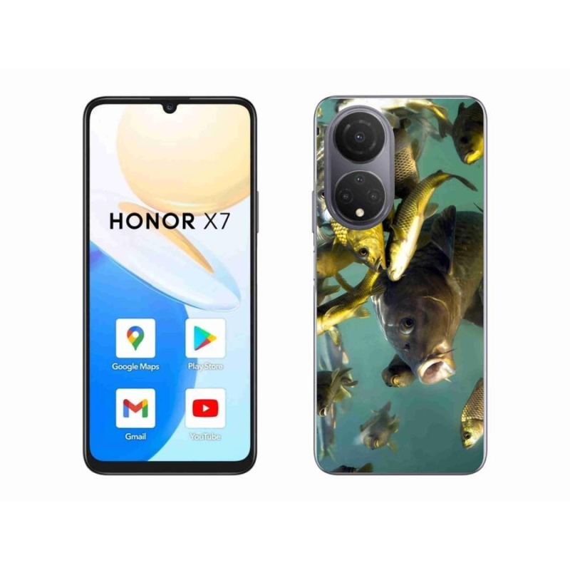 Gelový obal mmCase na mobil Honor X7 - hejno ryb