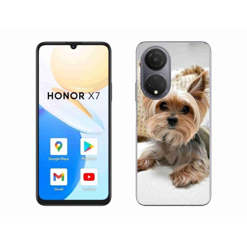 Gelový obal mmCase na mobil Honor X7 - jorkšír 5