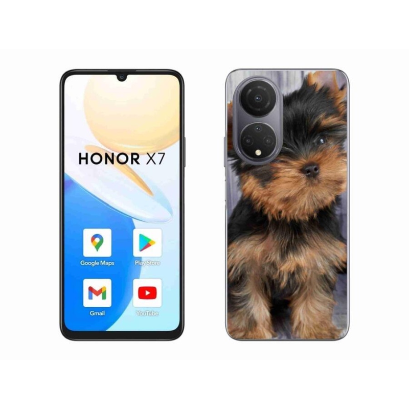 Gelový obal mmCase na mobil Honor X7 - jorkšír 9