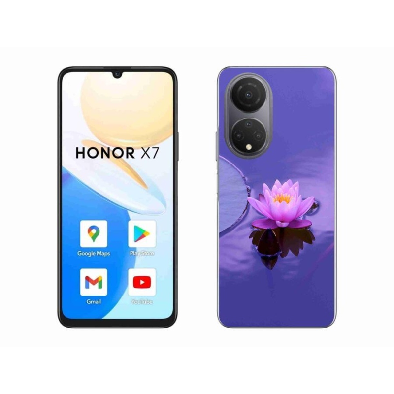 Gelový obal mmCase na mobil Honor X7 - květ na hladině