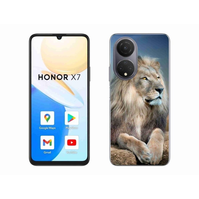 Gelový obal mmCase na mobil Honor X7 - lev 1