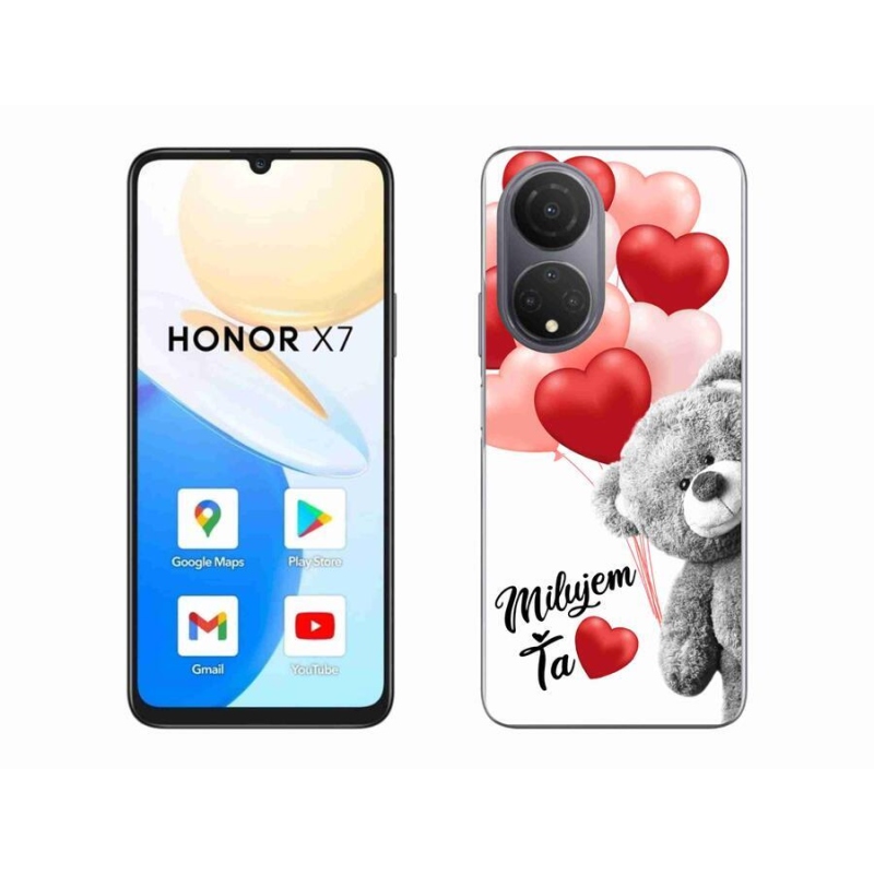 Gelový obal mmCase na mobil Honor X7 - milujem Ťa sk