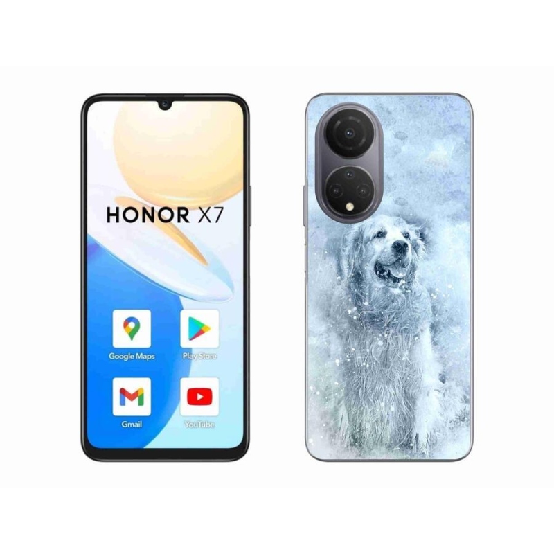 Gelový obal mmCase na mobil Honor X7 - retrívr