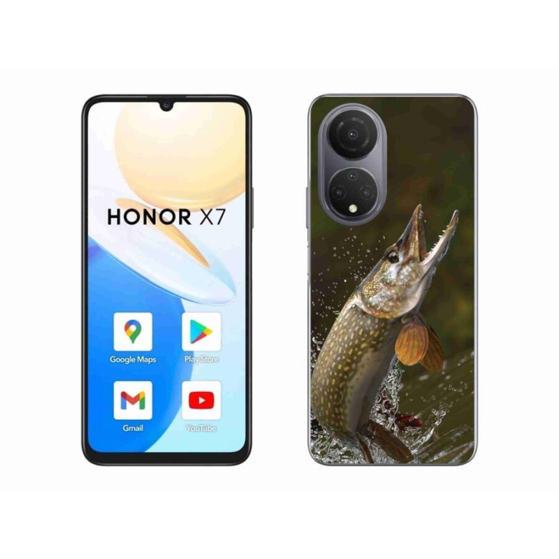Gelový obal mmCase na mobil Honor X7 - štika