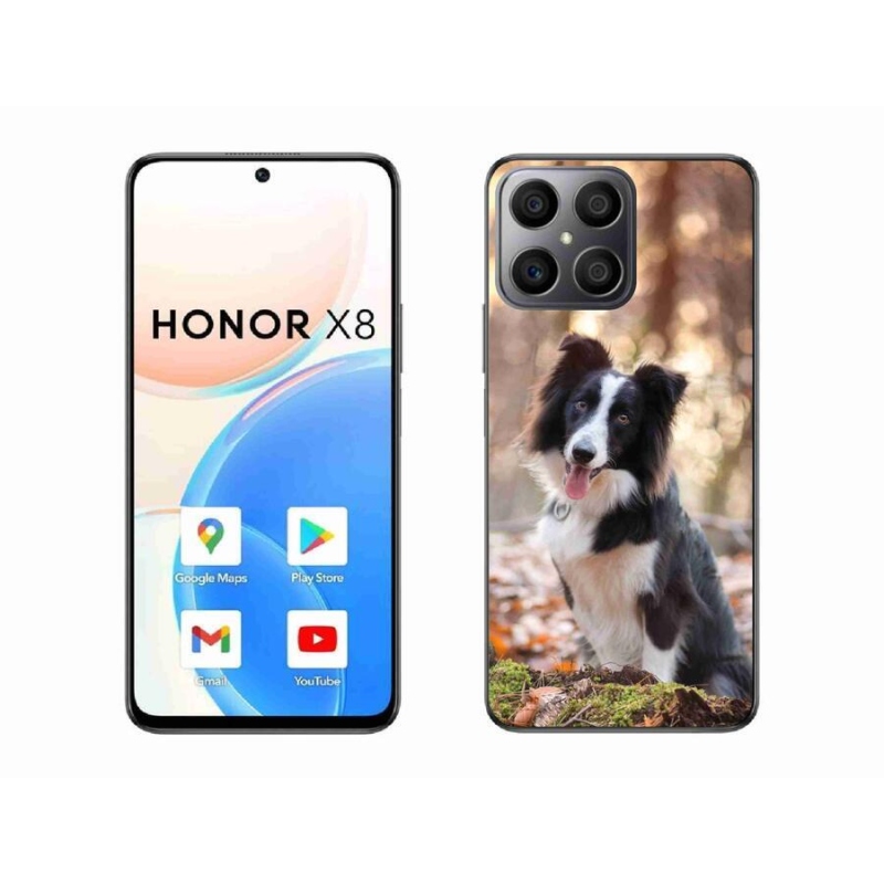 Gelový obal mmCase na mobil Honor X8 4G - border kolie 1