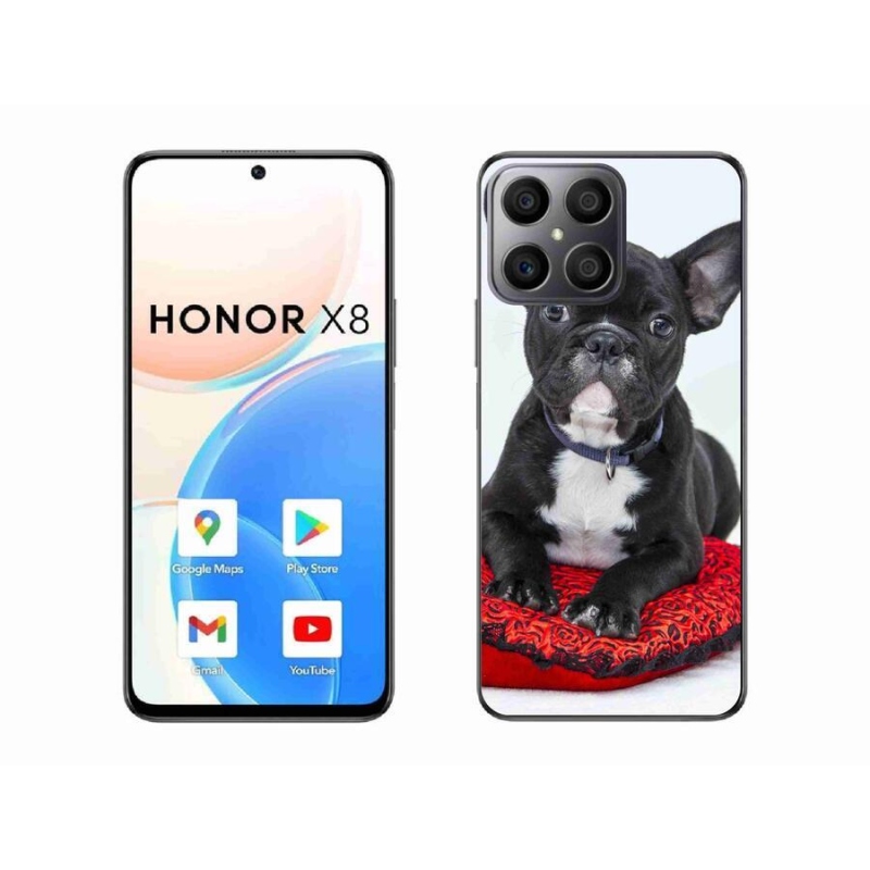 Gelový obal mmCase na mobil Honor X8 4G - buldok