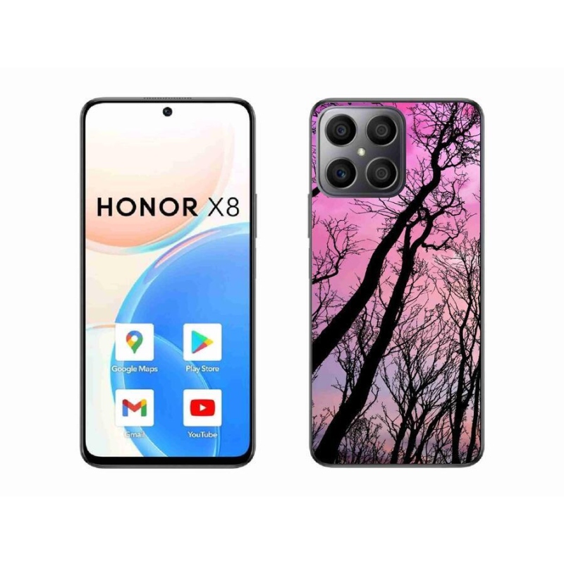 Gelový obal mmCase na mobil Honor X8 4G - opadané stromy