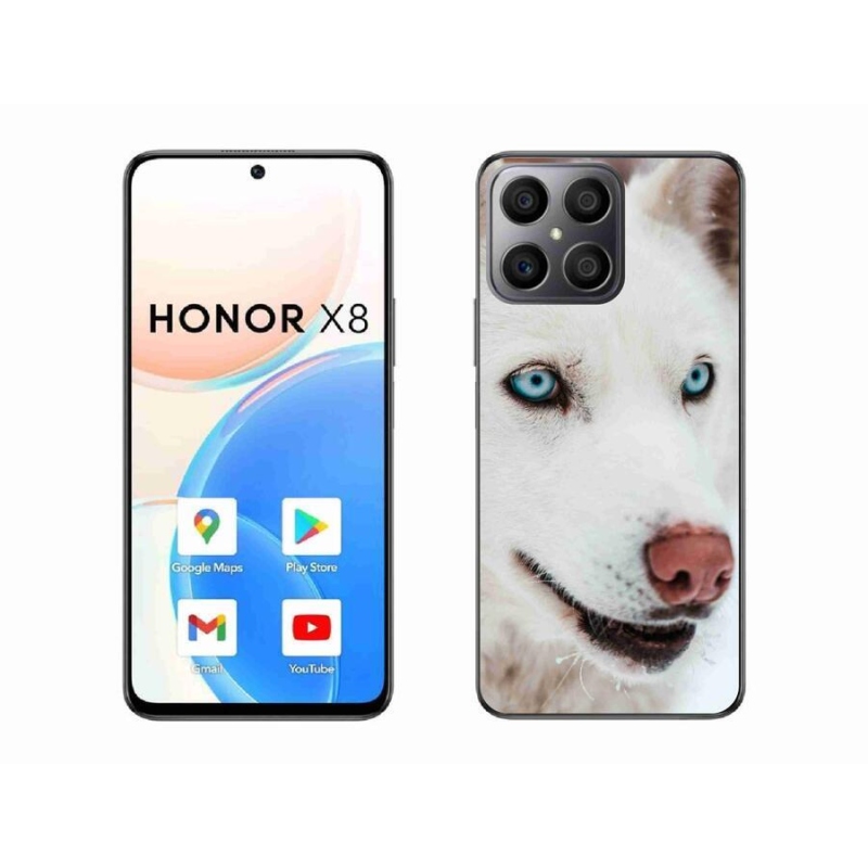 Gelový obal mmCase na mobil Honor X8 4G - psí pohled