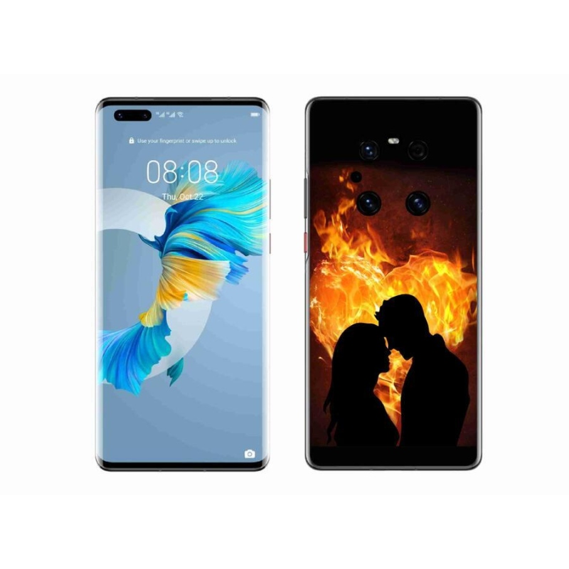 Gelový obal mmCase na mobil Huawei Mate 40 Pro - ohnivá láska