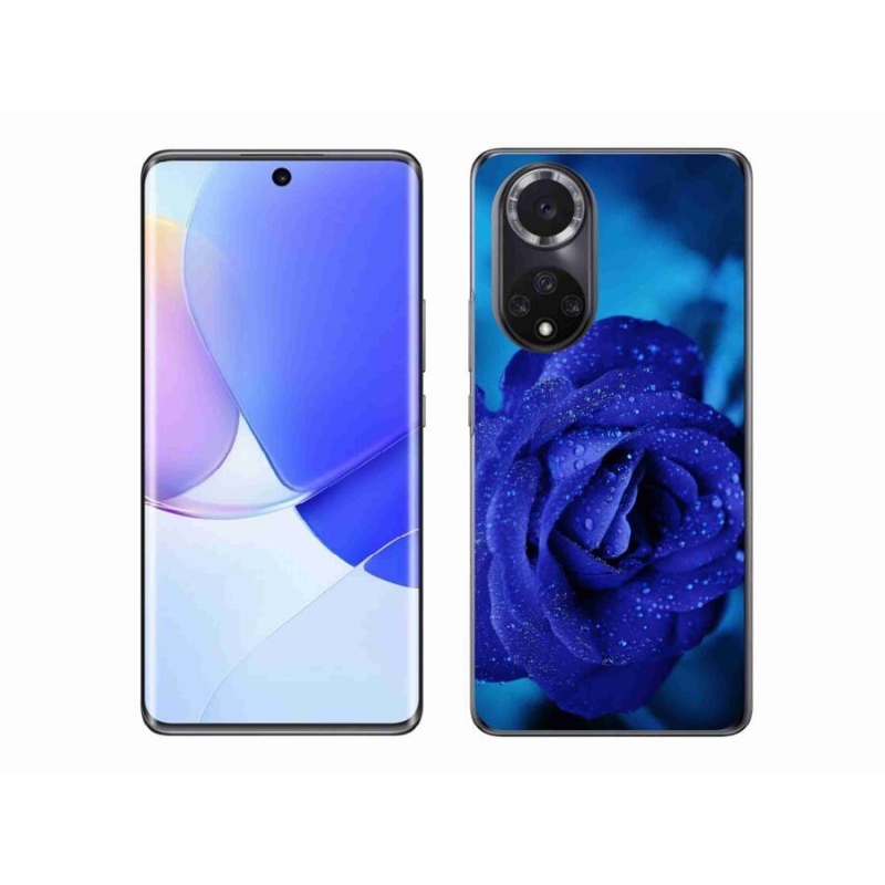 Gelový obal mmCase na mobil Huawei Nova 9 - modrá růže