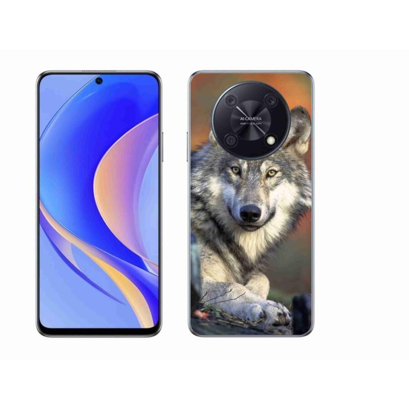 Gelový obal mmCase na mobil Huawei Nova Y90 - vlk