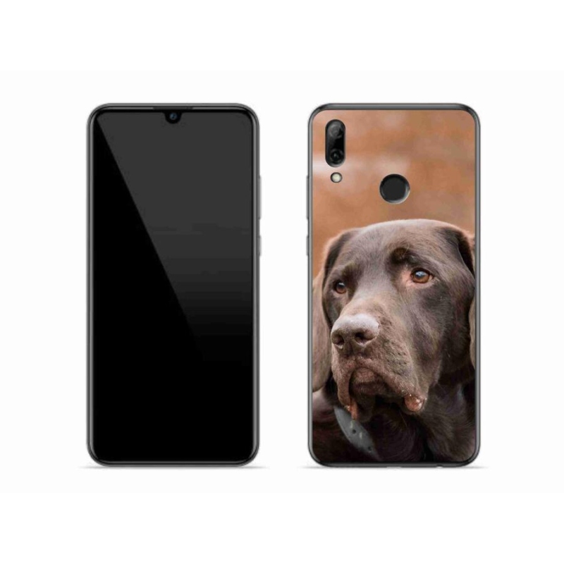 Gelový obal mmCase na mobil Huawei P Smart (2019) - hnědý labrador