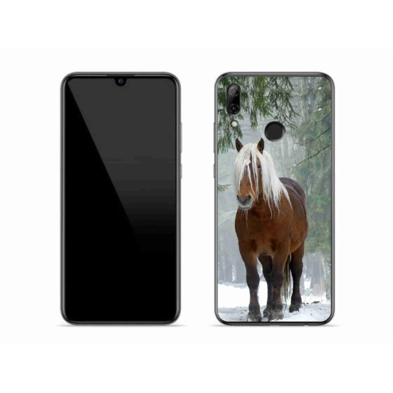 Gelový obal mmCase na mobil Huawei P Smart (2019) - kůň v lese