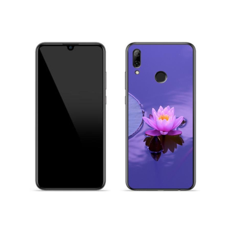 Gelový obal mmCase na mobil Huawei P Smart (2019) - květ na hladině