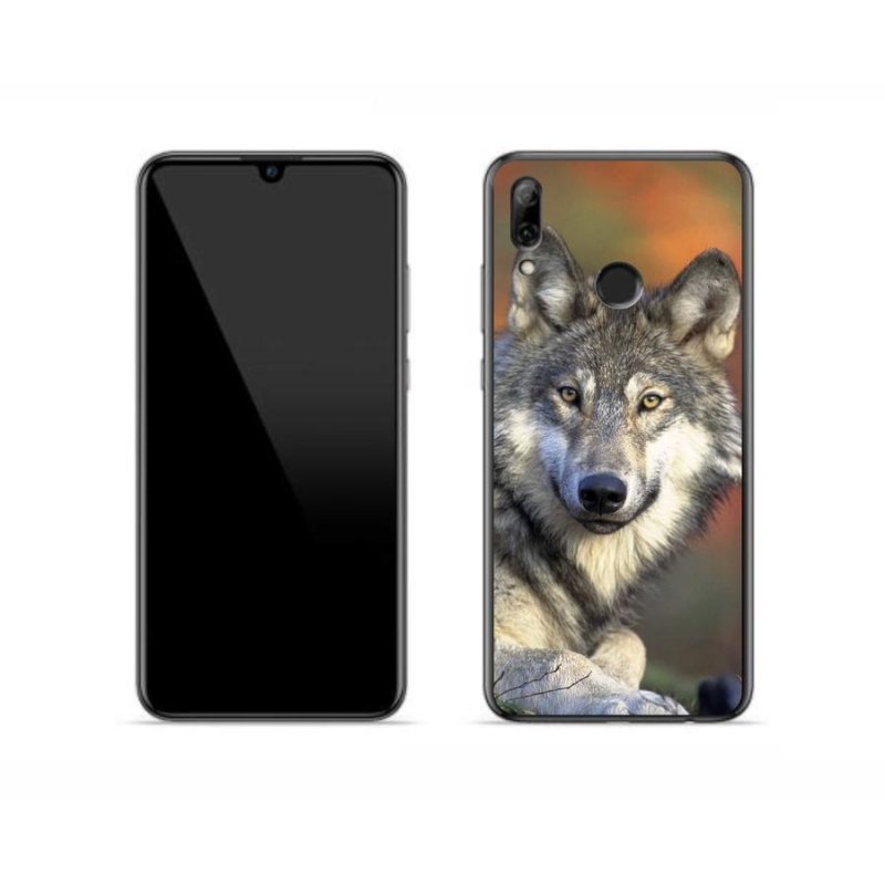Gelový obal mmCase na mobil Huawei P Smart (2019) - vlk