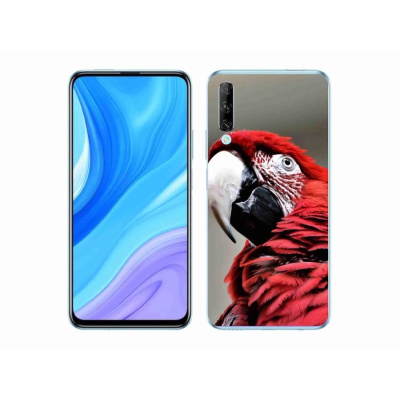 Gelový obal mmCase na mobil Huawei P Smart Pro (2019) - papoušek ara červený