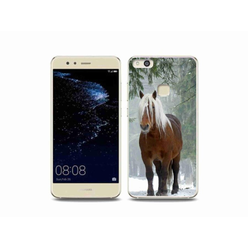 Gelový obal mmCase na mobil Huawei P10 Lite - kůň v lese