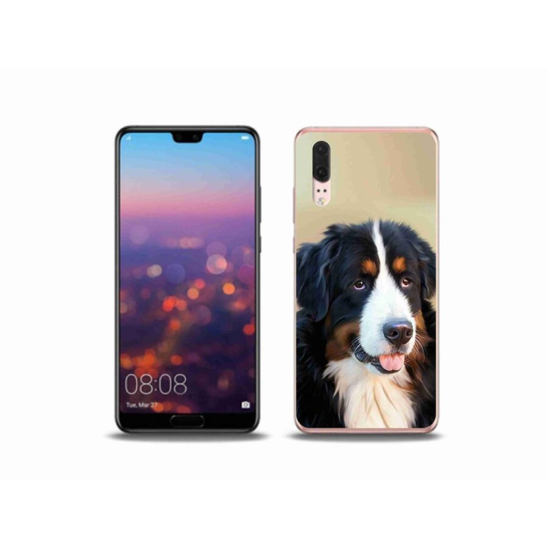 Gelový obal mmCase na mobil Huawei P20 - bernský salašnický pes