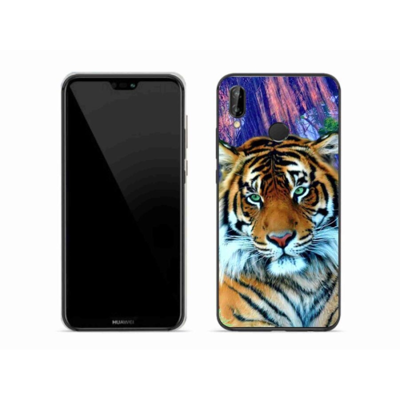 Gelový obal mmCase na mobil Huawei P20 Lite - tygr