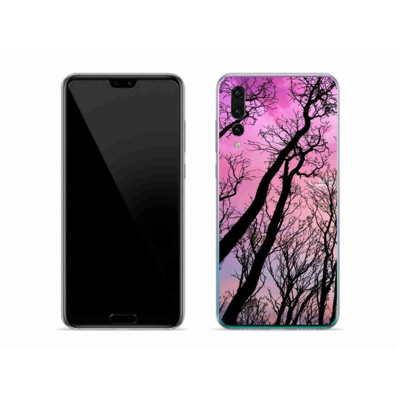 Gelový obal mmCase na mobil Huawei P20 Pro - opadané stromy