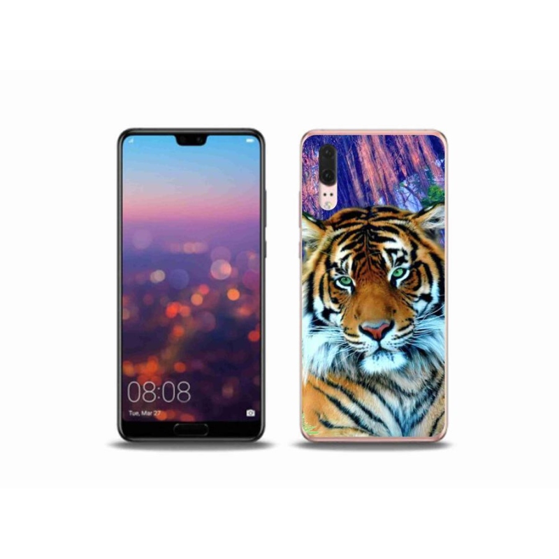 Gelový obal mmCase na mobil Huawei P20 - tygr