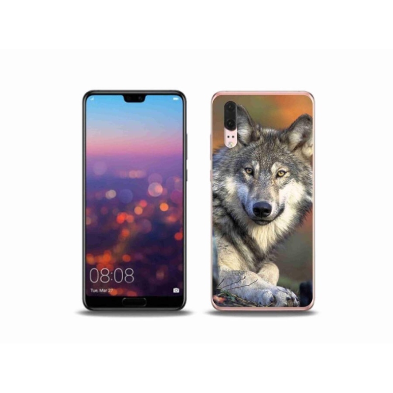 Gelový obal mmCase na mobil Huawei P20 - vlk