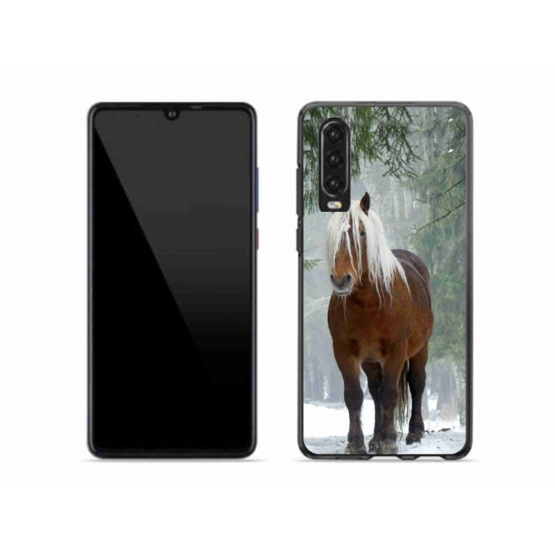Gelový obal mmCase na mobil Huawei P30 - kůň v lese