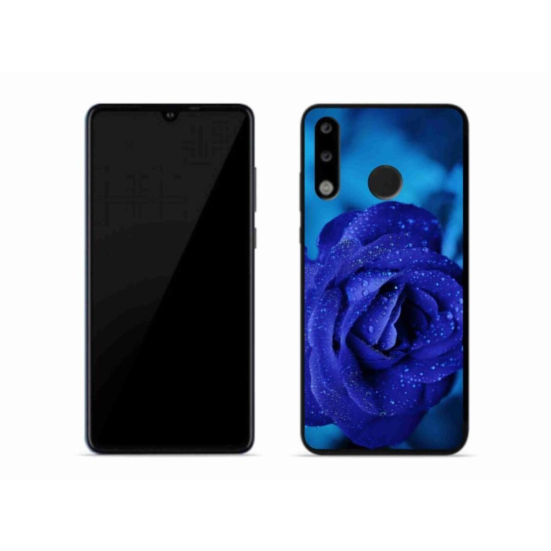Gelový obal mmCase na mobil Huawei P30 Lite - modrá růže