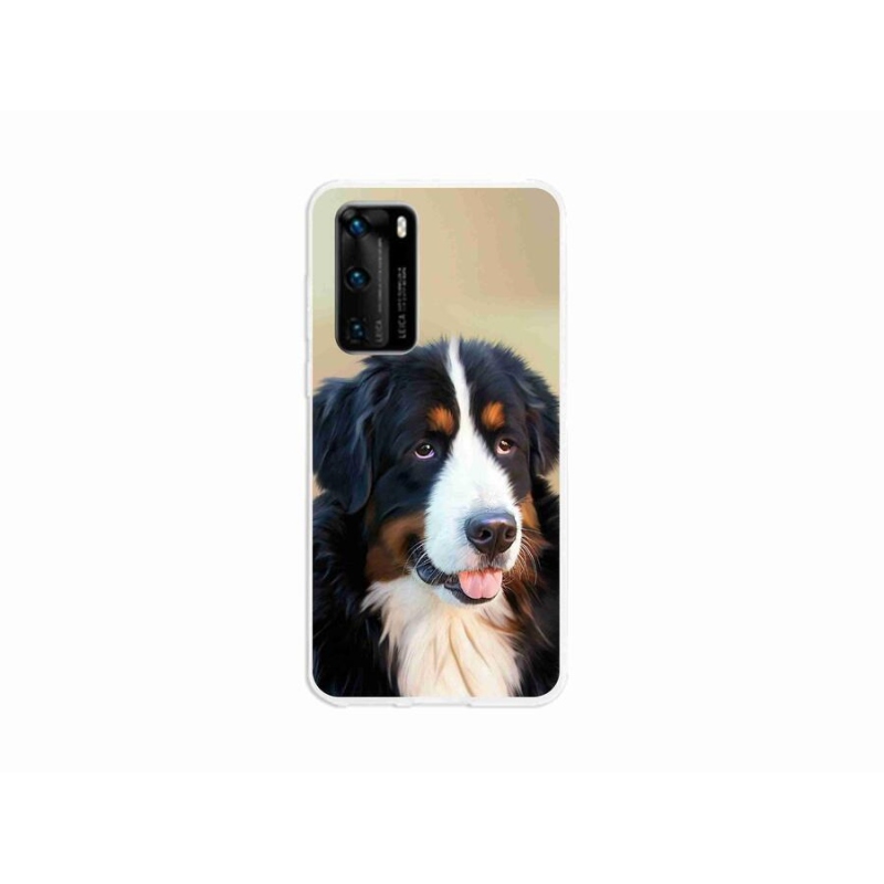 Gelový obal mmCase na mobil Huawei P40 - bernský salašnický pes