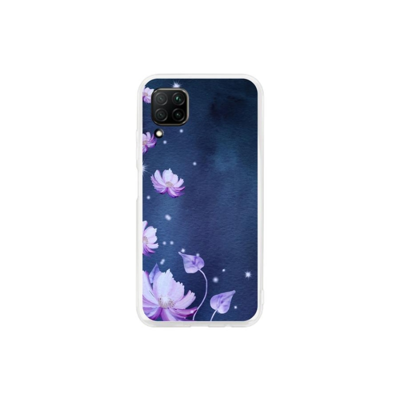 Gelový obal mmCase na mobil Huawei P40 Lite - padající květy