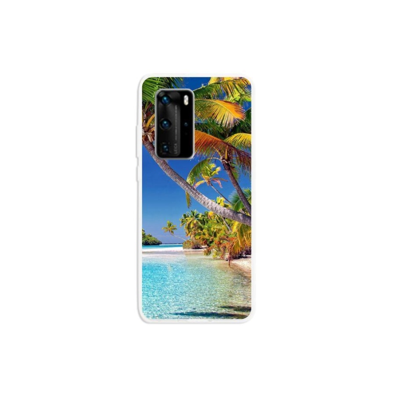 Gelový obal mmCase na mobil Huawei P40 Pro - mořská pláž