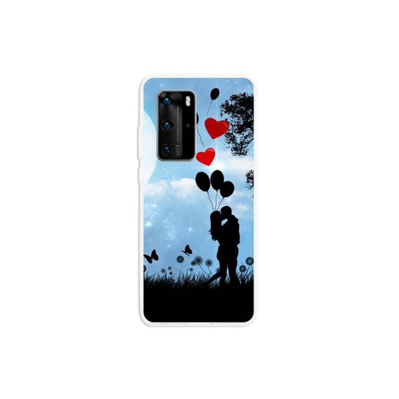 Gelový obal mmCase na mobil Huawei P40 Pro - zamilovaný pár