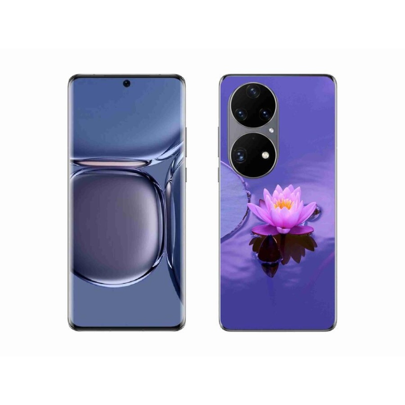 Gelový obal mmCase na mobil Huawei P50 Pro - květ na hladině