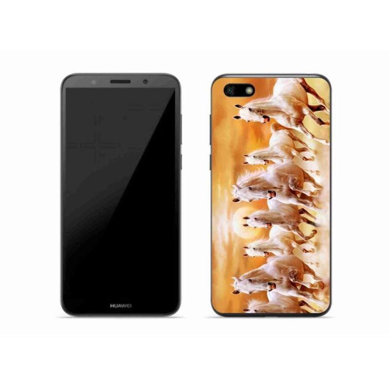 Gelový obal mmCase na mobil Huawei Y5 (2018) - koně 2