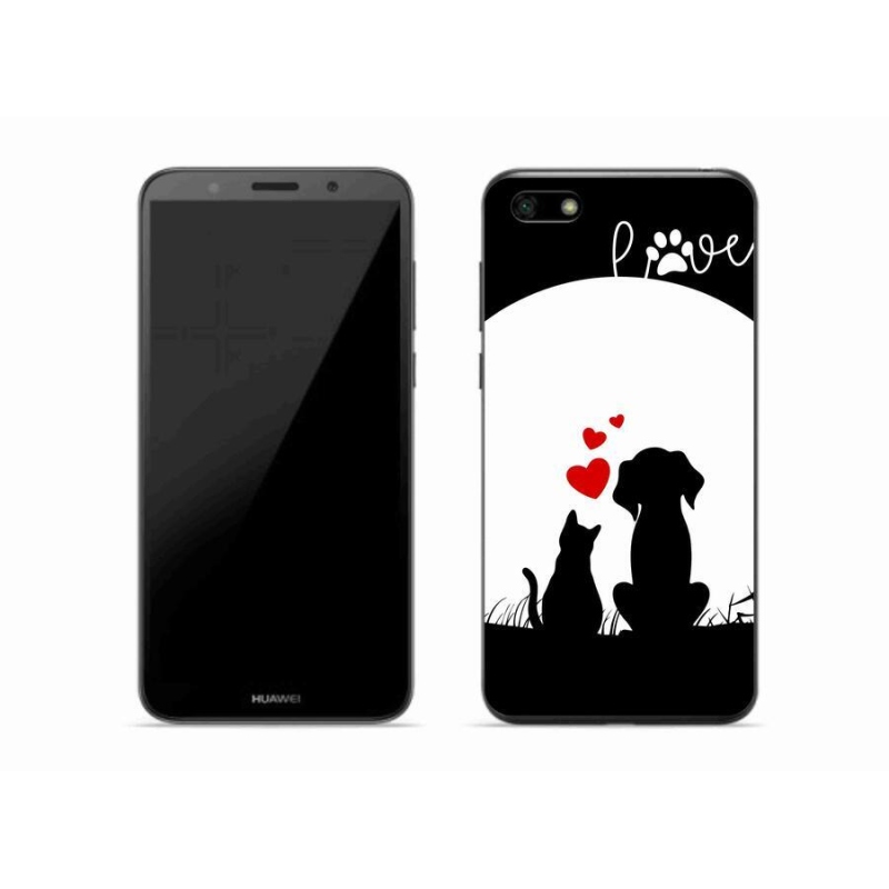Gelový obal mmCase na mobil Huawei Y5 (2018) - zvířecí láska