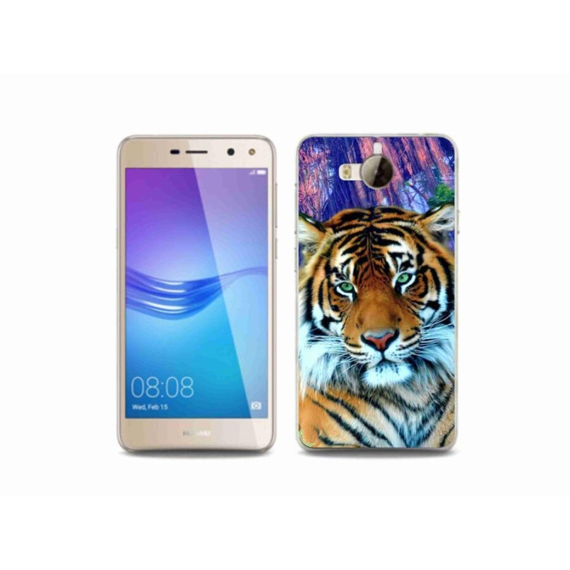Gelový obal mmCase na mobil Huawei Y6 (2017) - tygr