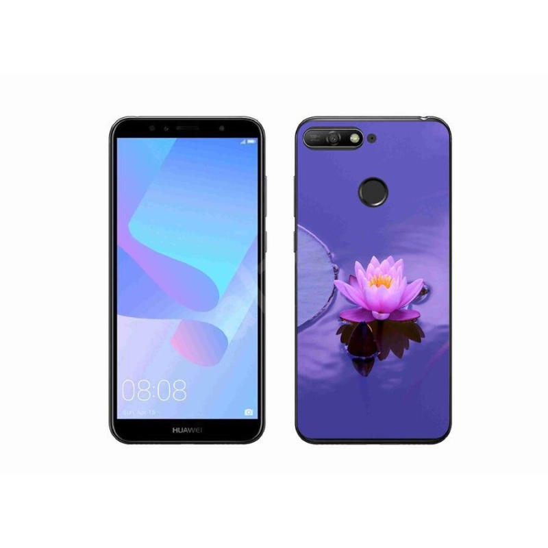 Gelový obal mmCase na mobil Huawei Y6 Prime 2018 - květ na hladině