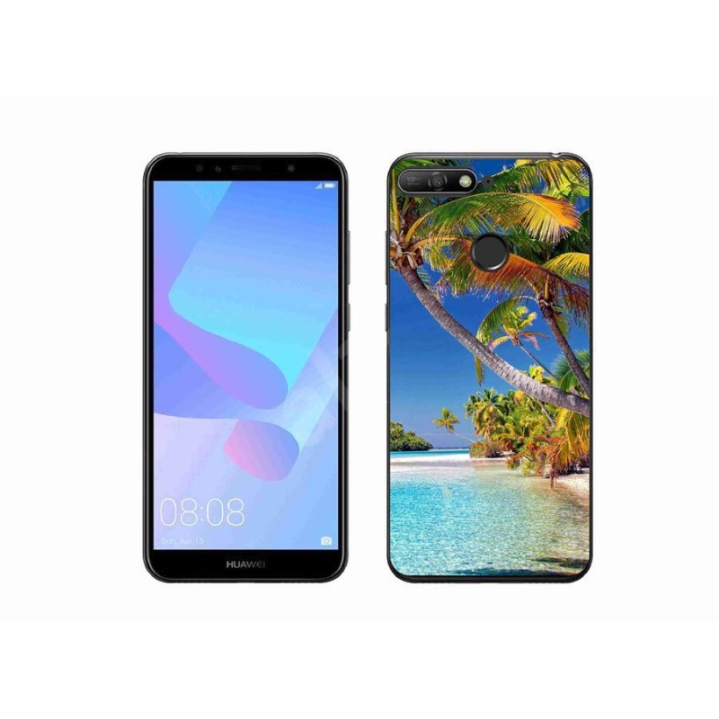 Gelový obal mmCase na mobil Huawei Y6 Prime 2018 - mořská pláž