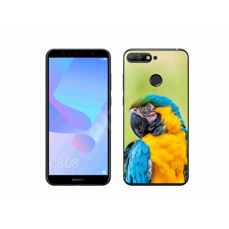 Gelový obal mmCase na mobil Huawei Y6 Prime (2018) - papoušek ara 2