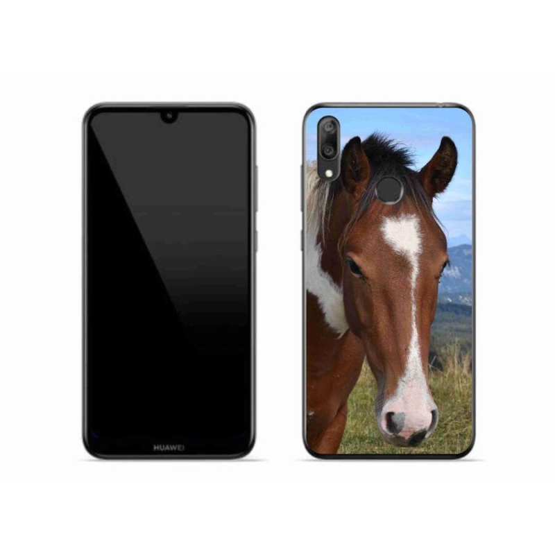 Gelový obal mmCase na mobil Huawei Y7 (2019) - hnědý kůň