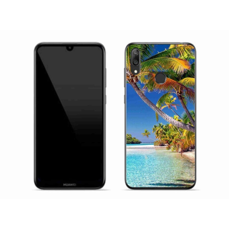 Gelový obal mmCase na mobil Huawei Y7 (2019) - mořská pláž