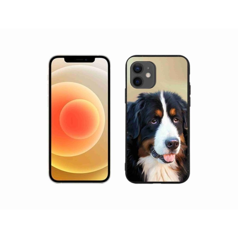 Gelový obal mmCase na mobil iPhone 12 mini - bernský salašnický pes